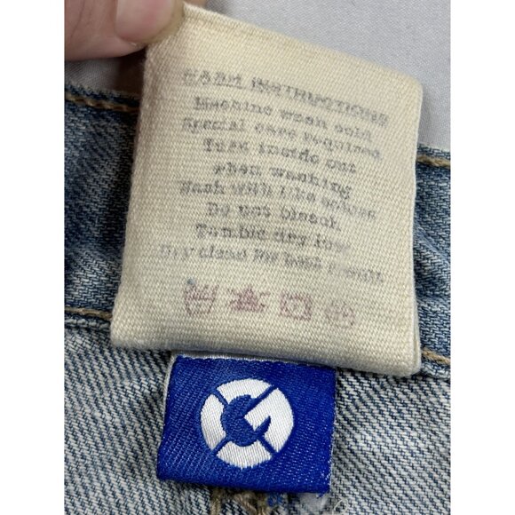 G Unit Jean Shorts Distressed Light Wash Men's 37 Jorts Y2K Baggy Skater Wide Le - Picture 3 of 10